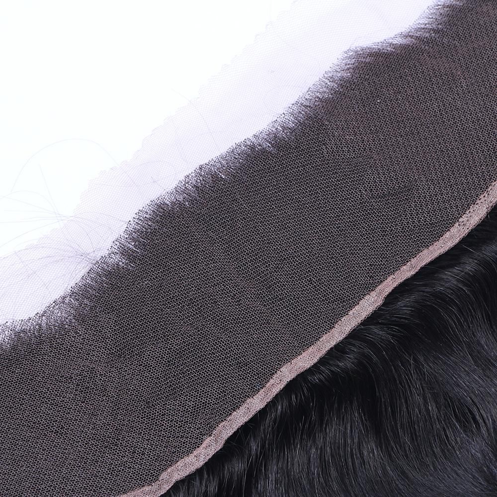 Wholesale 13x4 Body Wave Swiss Lace Frontral Ear to Ear 100% Brazilian Human Hair Peruvian Malaysian Indian Natural 1B Color Frontrals Weaves Extensions aishair