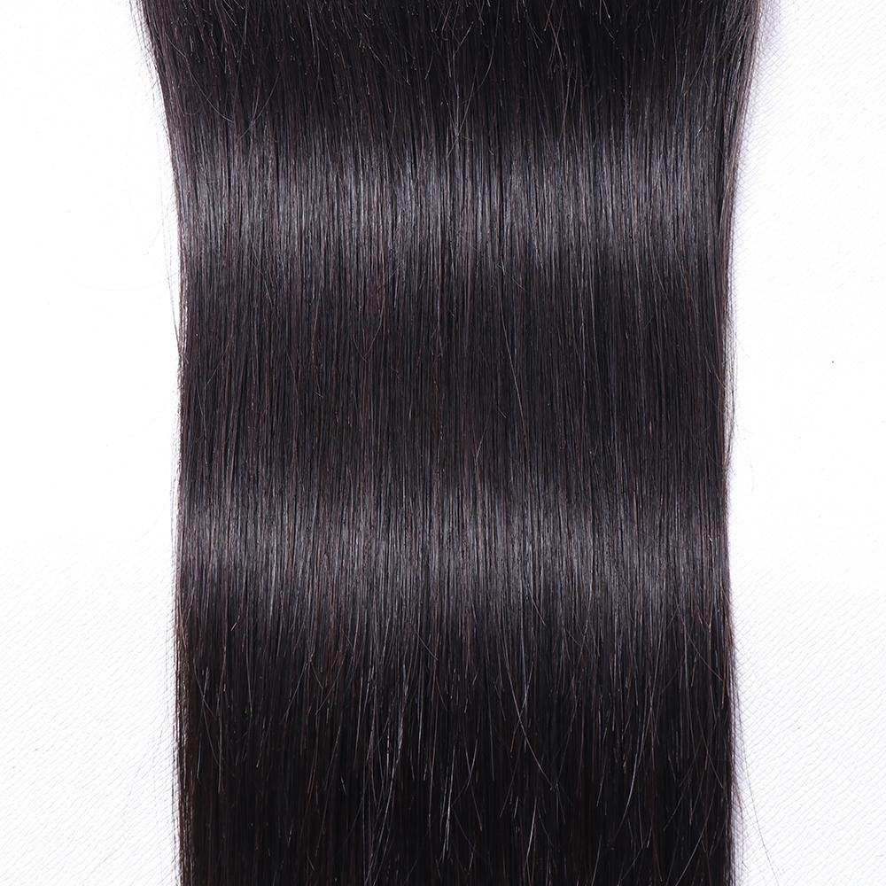 Wholesale 5x5 Straight Swiss Lace Closure 100% Brazilian Human Hair Peruvian Malaysian Indian Natural 1B Color Closures Weaves Extensions aishair