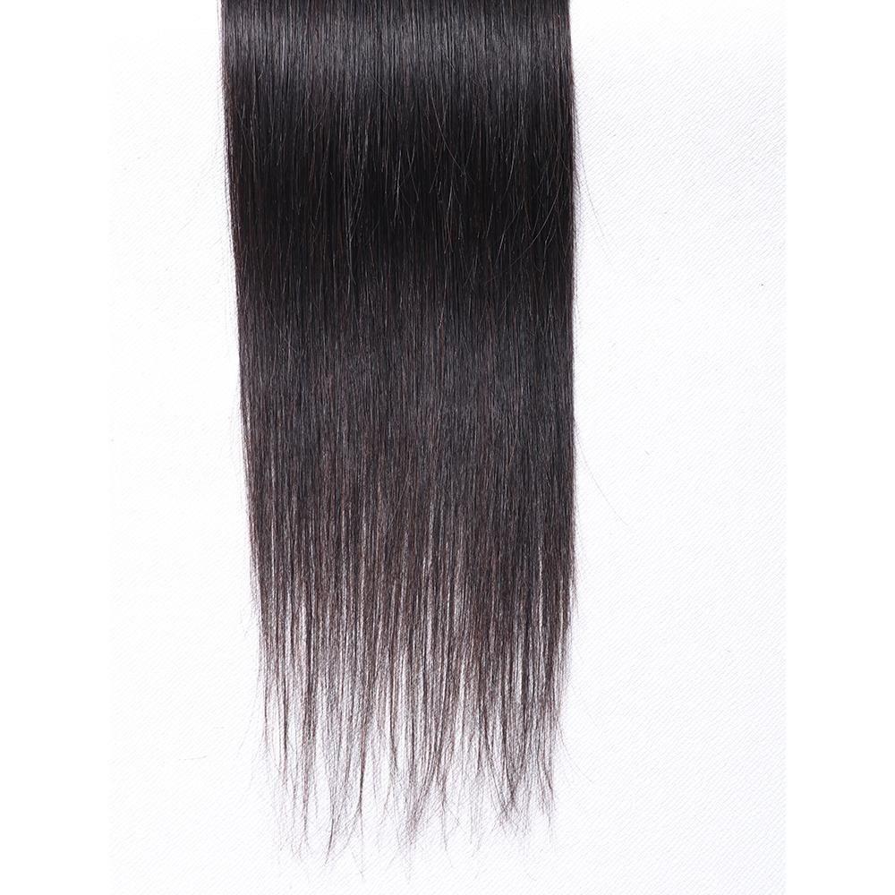 Wholesale 5x5 Straight Swiss Lace Closure 100% Brazilian Human Hair Peruvian Malaysian Indian Natural 1B Color Closures Weaves Extensions aishair