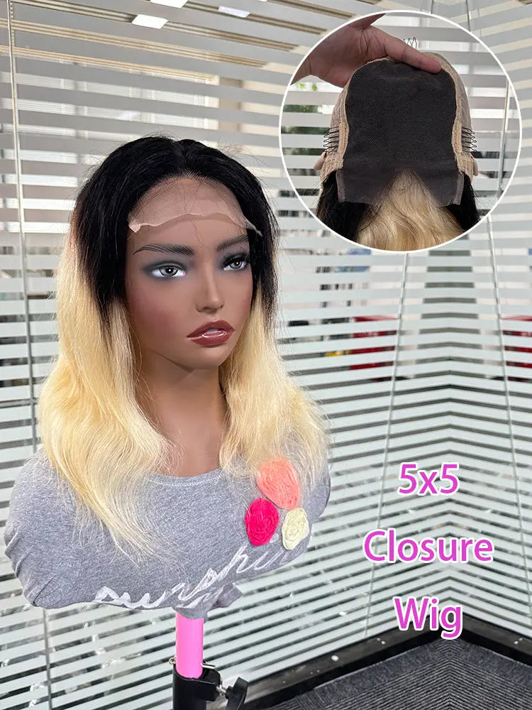 Closure Wig 5x5 Body Wave T1B/613# aishair