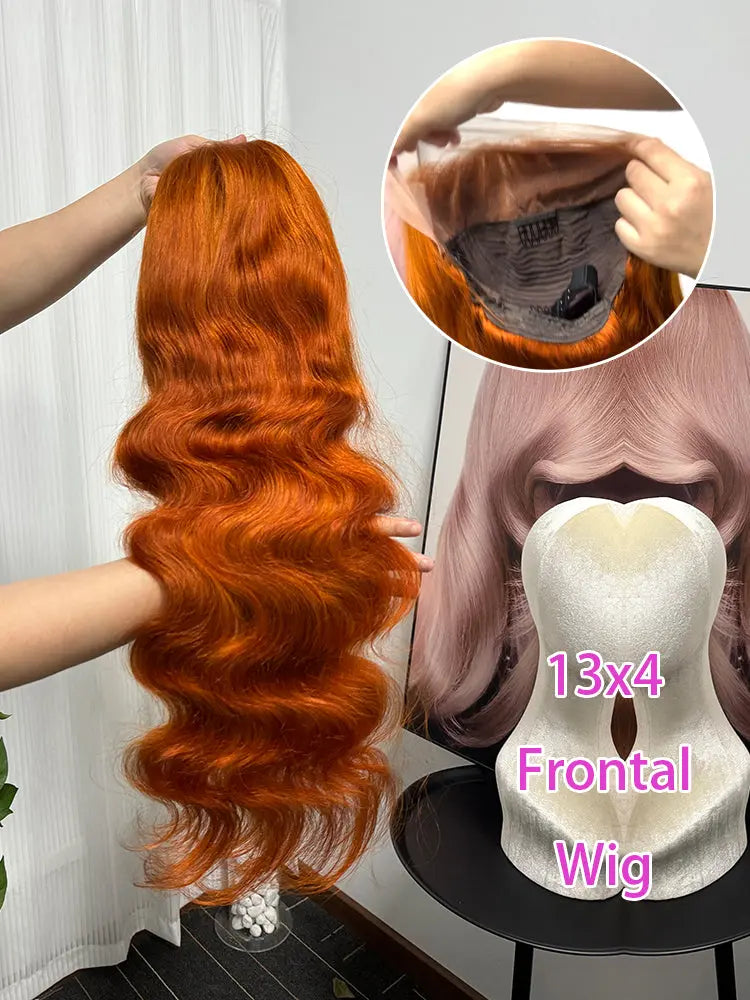 Frontal Wig 13x4 Body Wave 350# Transparent Lace aishair