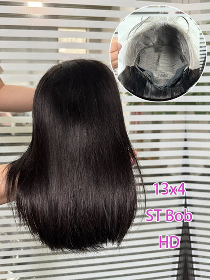 Frontal Wig 13x4 HD Lace Straight Bob aishair