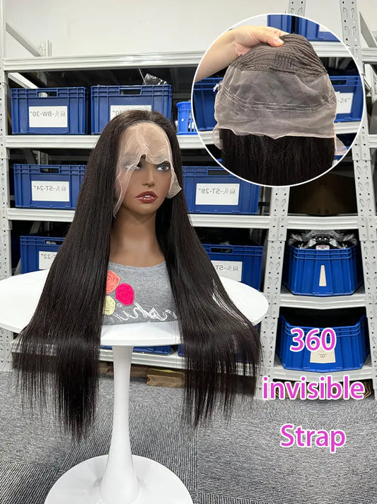 Frontal Wig 360 Invisible Strap Straight aishair