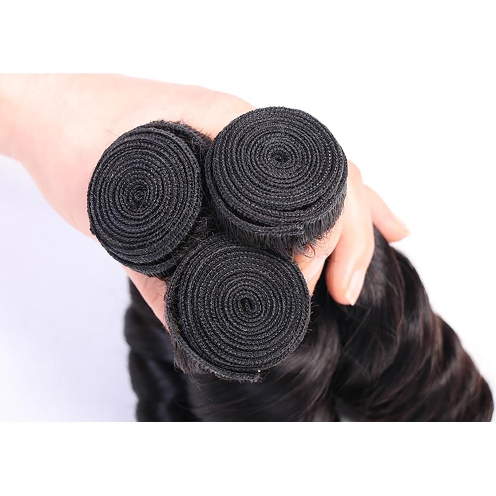 Loose Weave Hair 3 Bundles 100% Brazilian  Virgin Human Hair aishair 