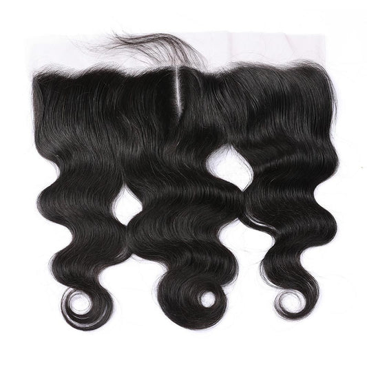 Wholesale 13x4 Body Wave Swiss Lace Frontral Ear to Ear 100% Brazilian Human Hair Peruvian Malaysian Indian Natural 1B Color Frontrals Weaves Extensions aishair 