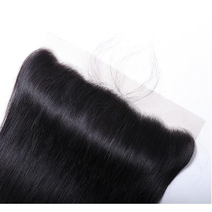 Wholesale 13x4 Straight Swiss Lace Frontral Ear to Ear 100% Brazilian Human Hair Peruvian Malaysian Indian Natural 1B Color Frontrals Weaves Extensions aishair 