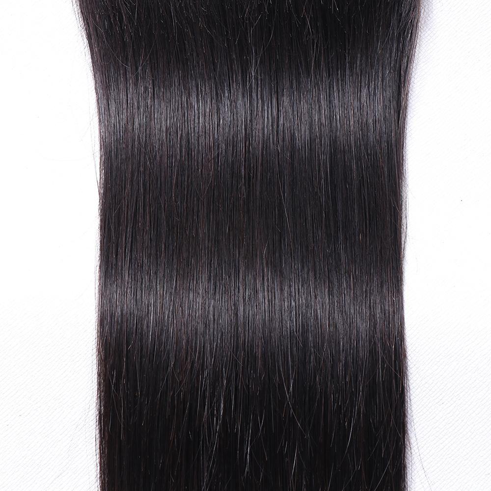 Wholesale 5x5 Straight Swiss Lace Closure 100% Brazilian Human Hair Peruvian Malaysian Indian Natural 1B Color Closures Weaves Extensions aishair 