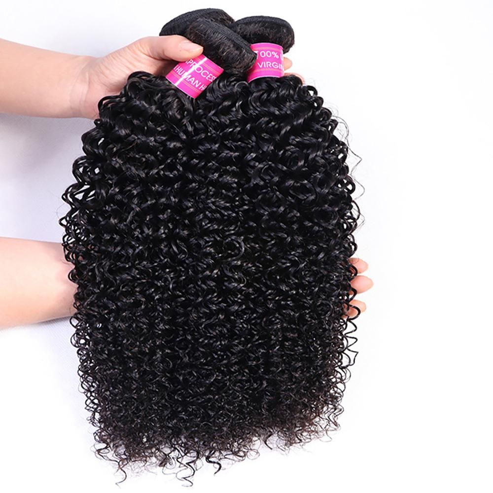 Wholesale Curly Human Hair Weave Bundles 100%   Virgin Human Hair Bundles Curly Weave Hair aishair 